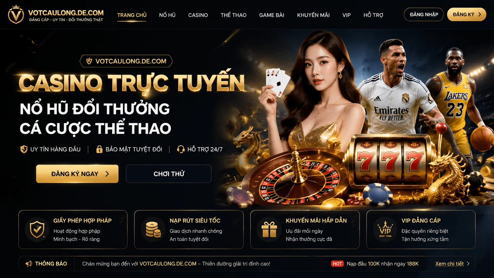 Giao diện live casino
